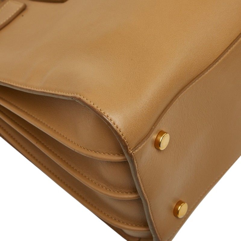Saint Laurent Sac de Jour 2-Way Shoulder Bag Brown Leather — view 6