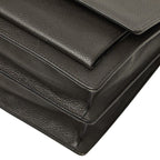 Saint Laurent YSL Logo Sunset Chain Shoulder Bag Gray Leather — view 4