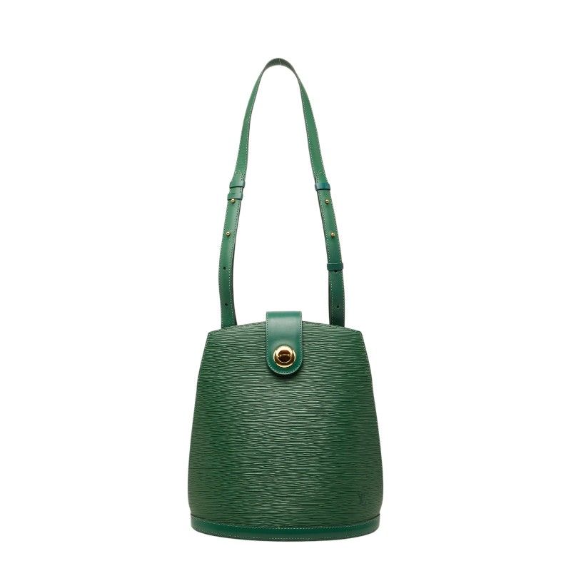 Louis Vuitton Epi Cluny Shoulder Bag Borneo Green Leather