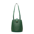Louis Vuitton Epi Cluny Shoulder Bag Borneo Green Leather