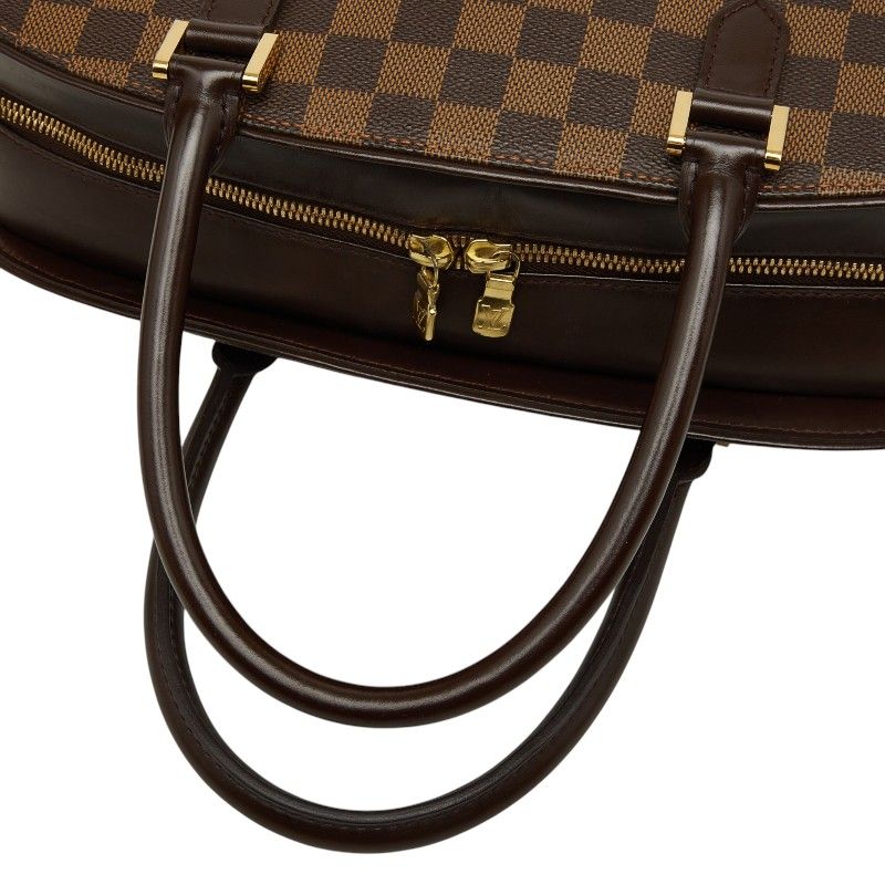 Louis Vuitton Damier Sarria Oriental Handbag Brown Leather — view 8
