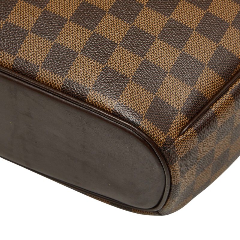 Louis Vuitton Damier Sarria Oriental Handbag Brown Leather — view 6