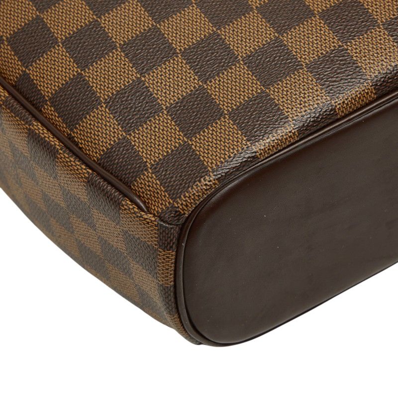 Louis Vuitton Damier Sarria Oriental Handbag Brown Leather — view 5