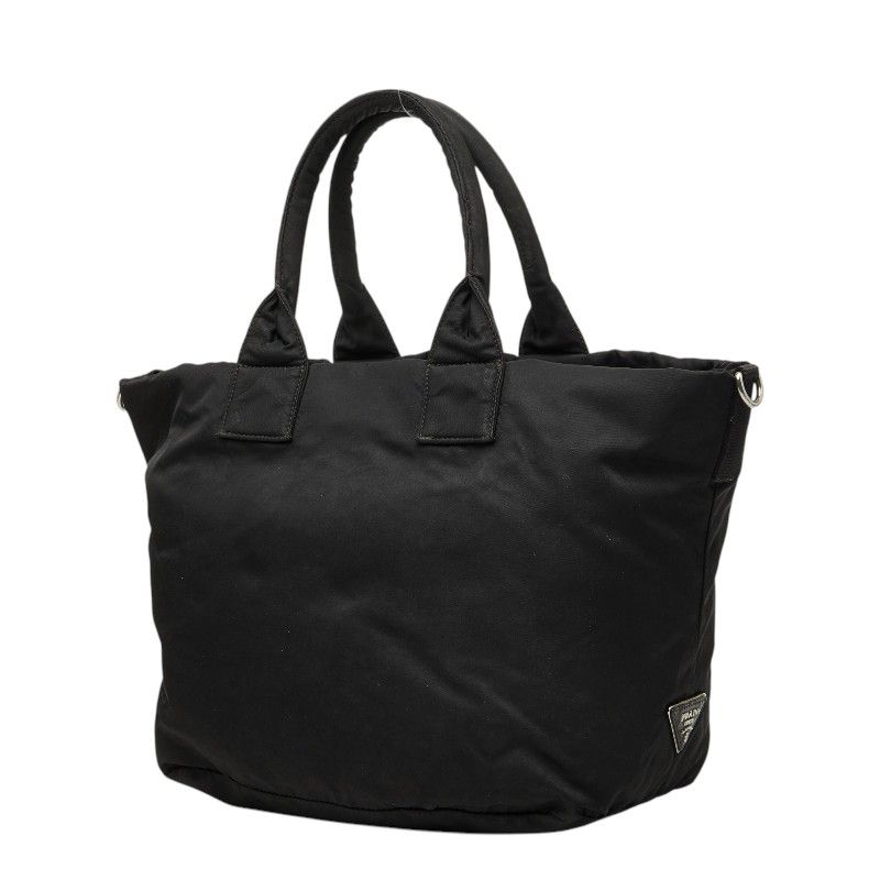 Prada Camouflage Reversible 2-Way Shoulder Bag Khaki Black Nylon — view 5