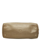 Gucci Bambu 2-Way Shoulder Bag Gold Brown Leather — view 3