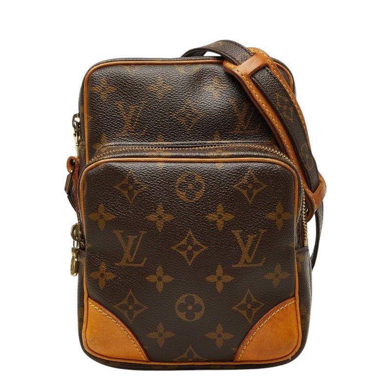 Louis Vuitton Monogram Amazon Crossbody Shoulder Bag Brown Leather