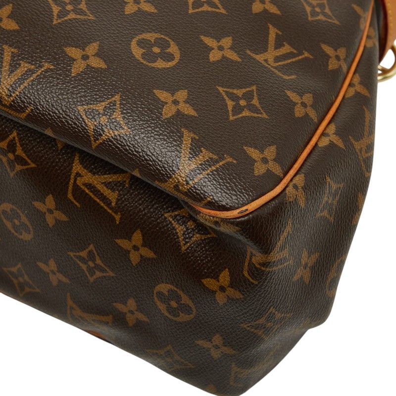 Louis Vuitton Monogram Batignolles Oriental Shoulder Bag Brown Leather — view 6