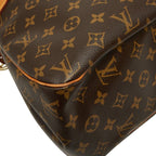 Louis Vuitton Monogram Batignolles Oriental Shoulder Bag Brown Leather — view 7