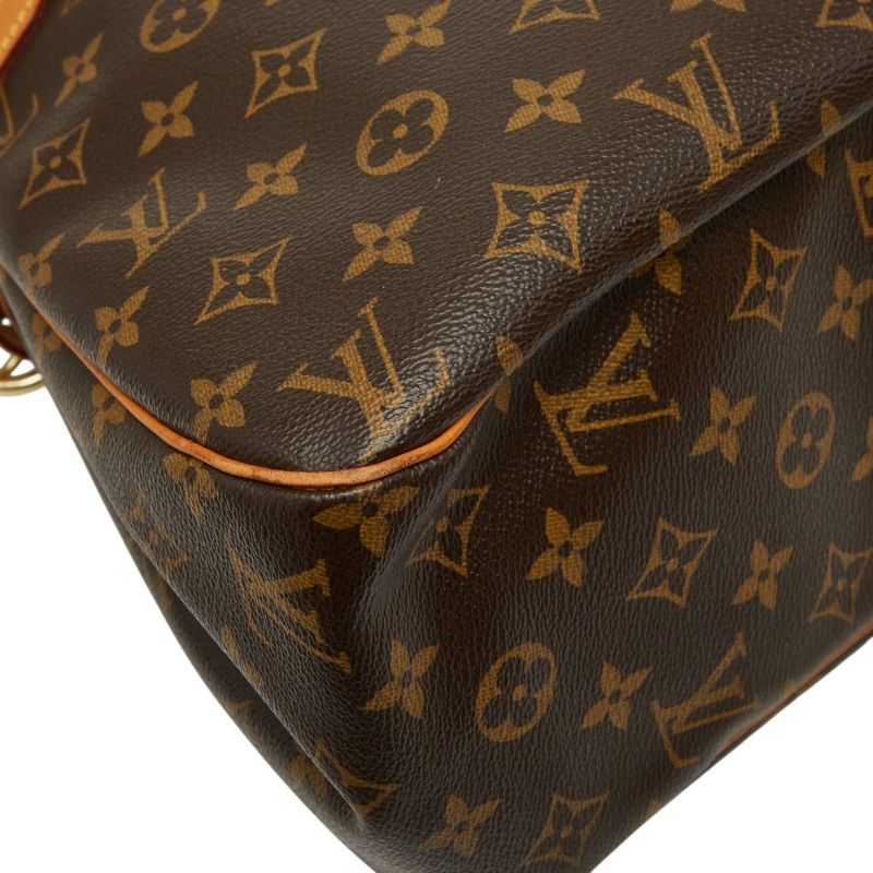 Louis Vuitton Monogram Batignolles Oriental Shoulder Bag Brown Leather — view 7