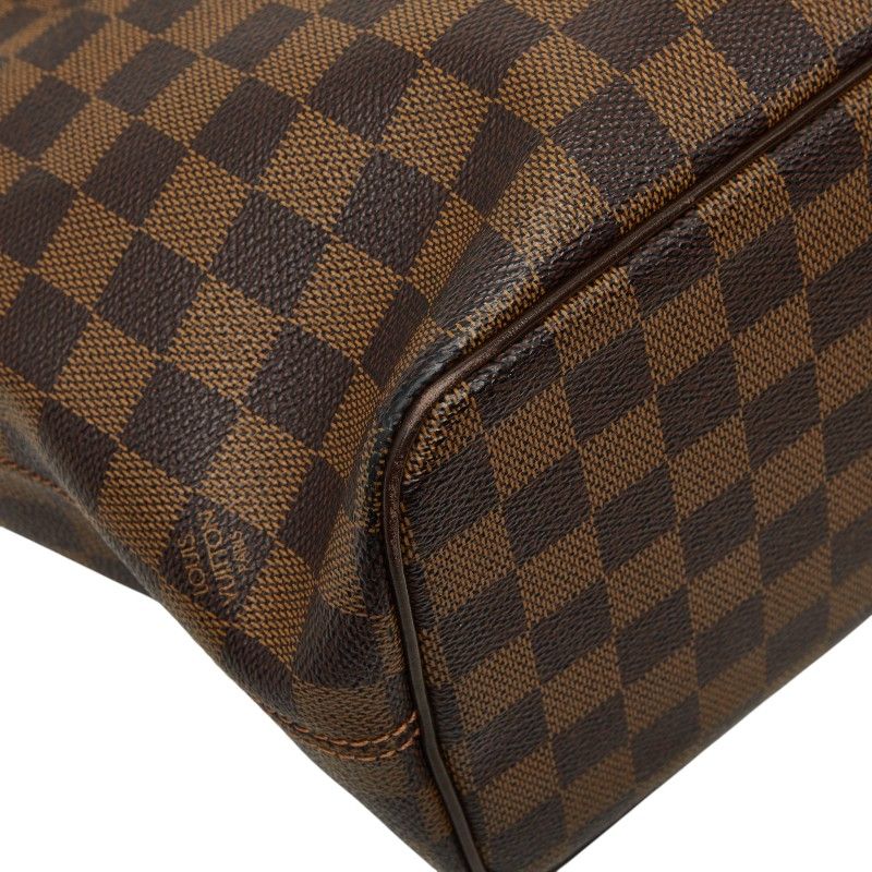 Louis Vuitton Damier Saleya PM Tote Brown Leather — view 5