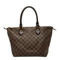 Louis Vuitton Damier Saleya PM Tote Brown Leather