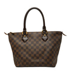 Louis Vuitton Damier Saleya PM Tote Brown Leather