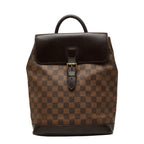 Louis Vuitton Damier Soho Backpack Brown Leather