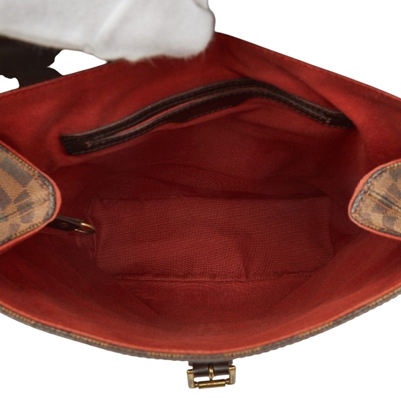 Louis Vuitton Damier Soho Backpack Brown Leather — view 9