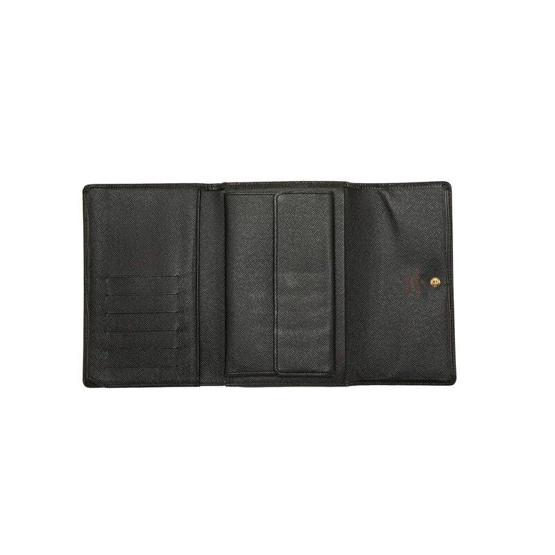 Louis Vuitton Epi Porte Tresor le Tuy Papier Trifold Wallet Black Leather — view 7