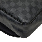 Louis Vuitton Damier Graphite Daniel MM Crossbody Shoulder Bag Black Leather — view 6