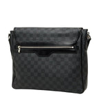 Louis Vuitton Damier Graphite Daniel MM Crossbody Shoulder Bag Black Leather — view 2