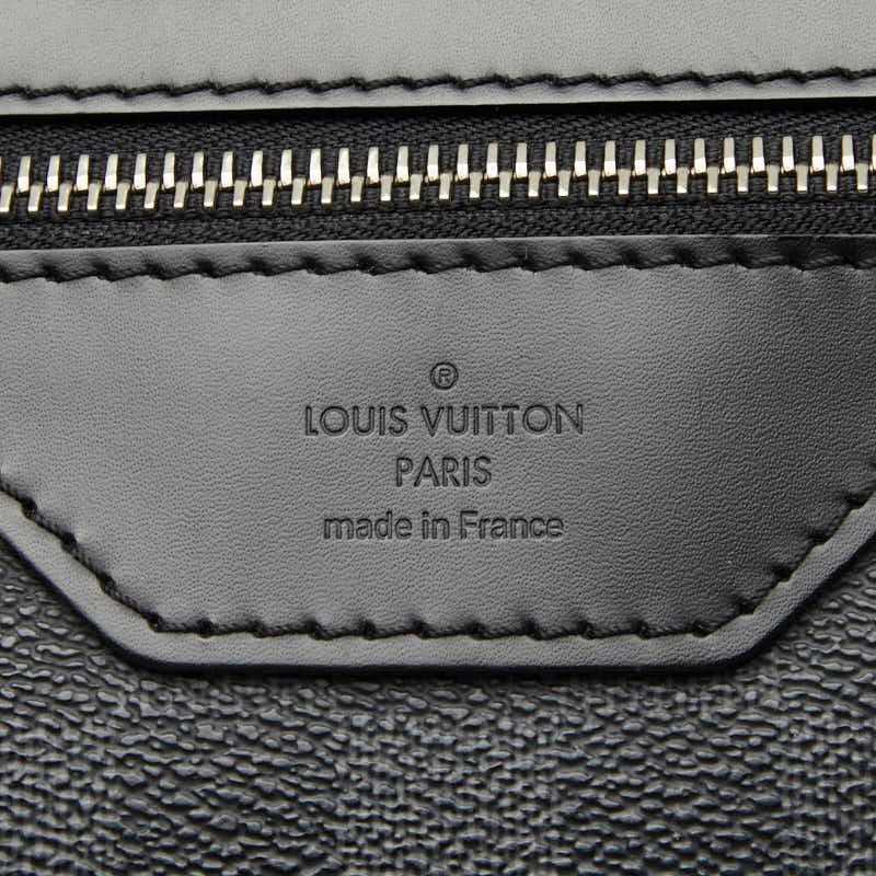Louis Vuitton Damier Graphite Daniel MM Crossbody Shoulder Bag Black Leather — view 9