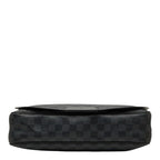 Louis Vuitton Damier Graphite Daniel MM Crossbody Shoulder Bag Black Leather — view 3