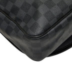 Louis Vuitton Damier Graphite Daniel MM Crossbody Shoulder Bag Black Leather — view 7