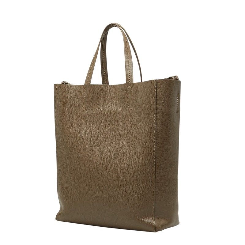 Celine Vertical Cabas Small 2-Way Shoulder Bag Gray Leather — view 2