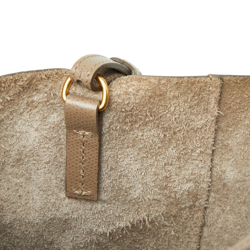 Celine Vertical Cabas Small 2-Way Shoulder Bag Gray Leather — view 8