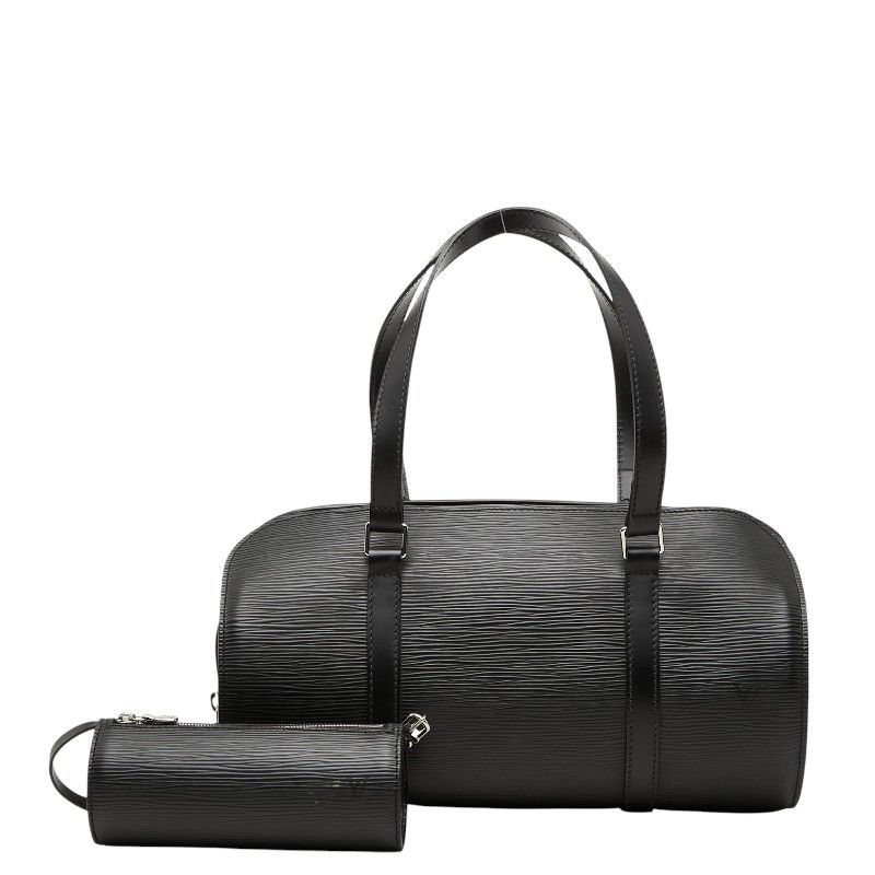 Louis Vuitton Epi Soufflot Handbag Noir Black Leather — view 9