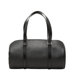 Louis Vuitton Epi Soufflot Handbag Noir Black Leather