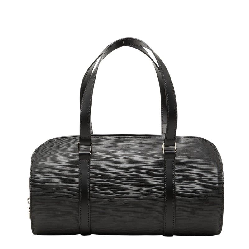 Louis Vuitton Epi Soufflot Handbag Noir Black Leather