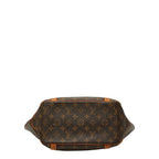 Louis Vuitton Monogram Sac Shopping Tote Shoulder Bag Brown Leather — view 3