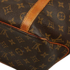 Louis Vuitton Monogram Sac Shopping Tote Shoulder Bag Brown Leather — view 6