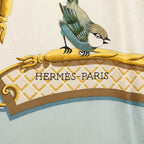 Hermes Carre 90 la Cle Des Champs Key to Freedom Scarf Large Blue Multicolor — view 5