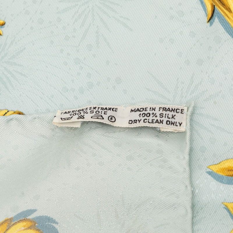 Hermes Carre 90 la Cle Des Champs Key to Freedom Scarf Large Blue Multicolor — view 8