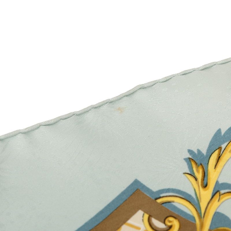 Hermes Carre 90 la Cle Des Champs Key to Freedom Scarf Large Blue Multicolor — view 4