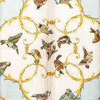 Hermes Carre 90 la Cle Des Champs Key to Freedom Scarf Large Blue Multicolor — view 3