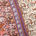 Hermes Carre 90 Chasse en Inde Indian Hunting Scarf Large Pink Multicolor Silk — view 3