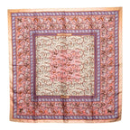 Hermes Carre 90 Chasse en Inde Indian Hunting Scarf Large Pink Multicolor Silk