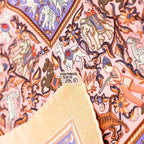 Hermes Carre 90 Chasse en Inde Indian Hunting Scarf Large Pink Multicolor Silk — view 6