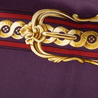 Hermes Carre 90 Bridede Cour Scarf Large Purple Multicolor Silk — view 4
