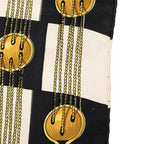 Hermes Carre 90 Chateaux D'arriere Scarf Red Black Silk — view 8