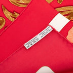 Hermes Carre 90 Cheval Turc Turkish Horse Scarf Red White Silk — view 7