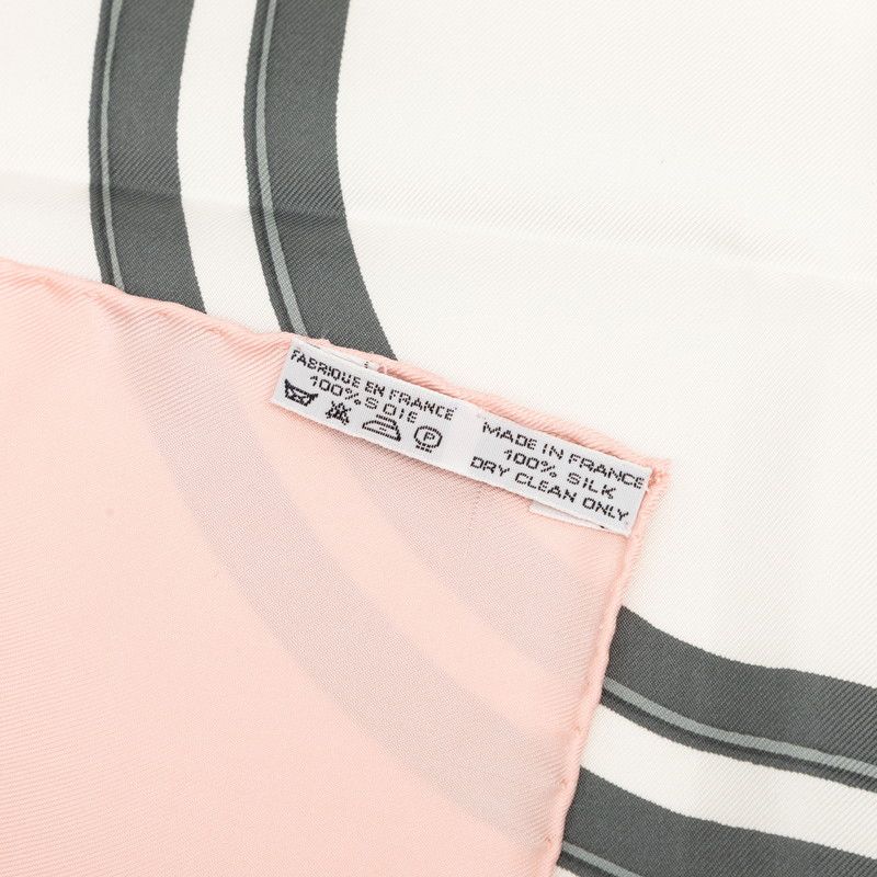 Hermes Carre 90 Brides de Gala Ceremony Bridle Scarf Large Pink Multicolor Silk — view 6