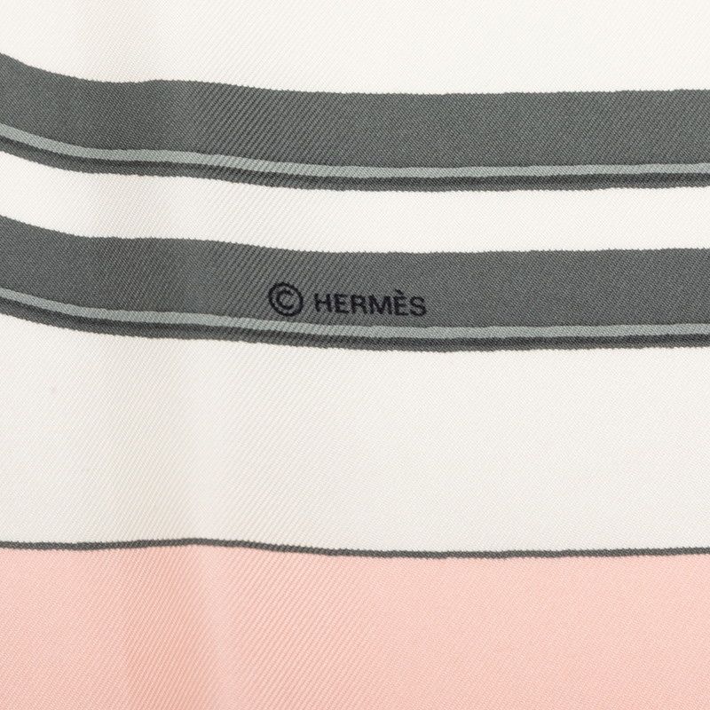 Hermes Carre 90 Brides de Gala Ceremony Bridle Scarf Large Pink Multicolor Silk — view 5