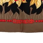 Hermes Carre 90 les Merises Cherry Scarf Large Black Multicolor Silk — view 7
