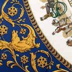 Hermes Carre 90 la Promenade de Longchamps Walk to Scarf Large Blue Multicolor — view 3
