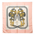 Hermes Carre 90 Brides de Gala Ceremony Bridle Scarf Large Pink Multicolor Silk