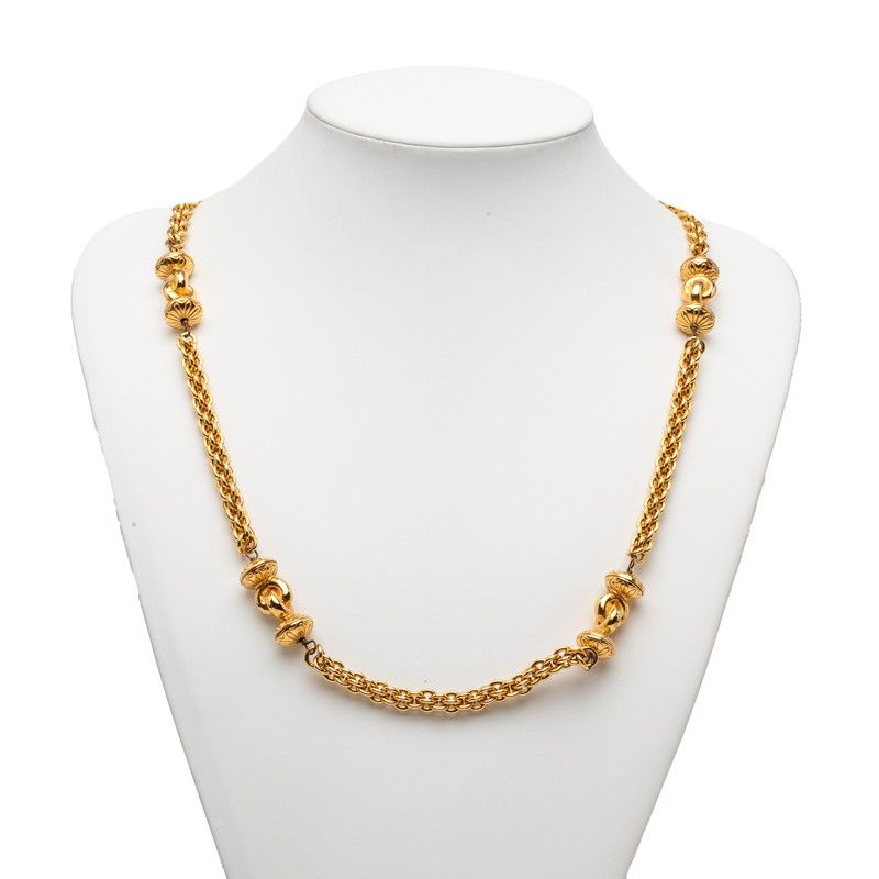 Chanel Vintage Chain Necklace Gold Plated