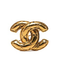 Chanel CC Logo Vintage Brooch Gold Plated