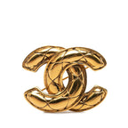 Chanel CC Logo Vintage Brooch Gold Plated