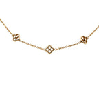 Louis Vuitton Monogram Flower Full Chain Necklace Gold Plated — view 3